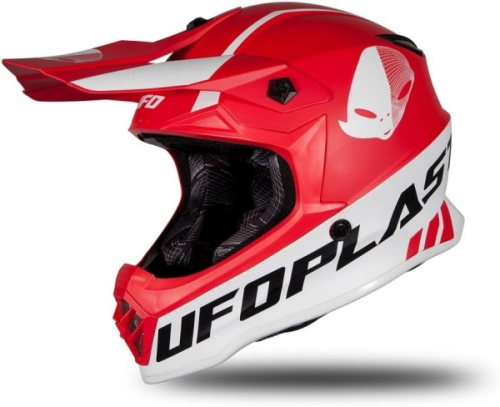 Preview: Helm UFO Korey Rot-Weiß-Schwarz für Kinder